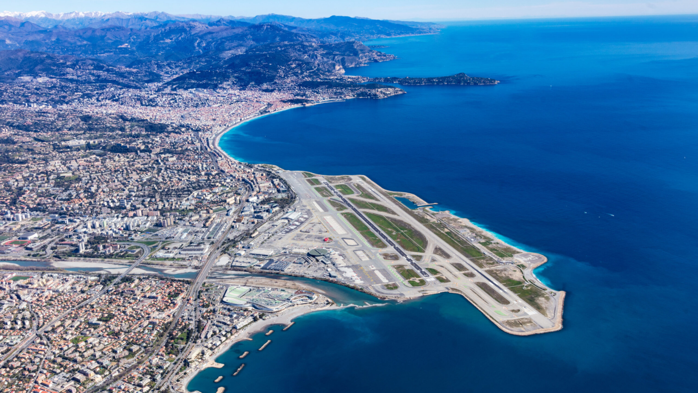 Vues aériennes 2021 aéroport de Nice